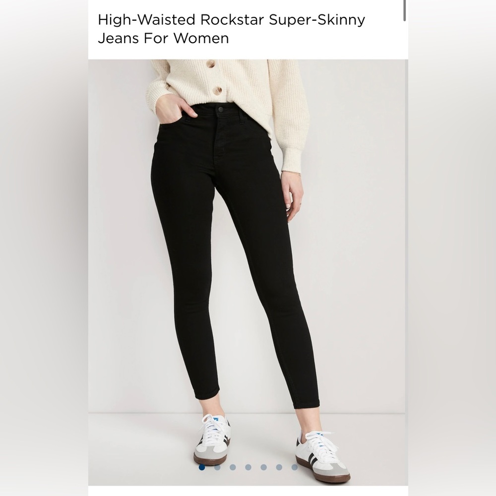 NWT  -Old Navy Rockstar High Rise super skinny jegging size 16